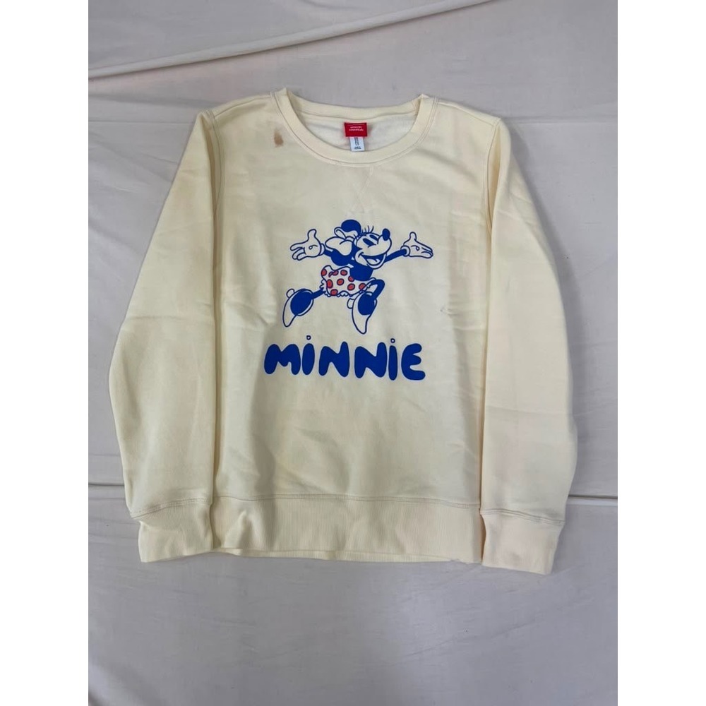 Disney Amazon Essentials Minnie Mouse Cream Crewneck Sweatshirt Kids Medium